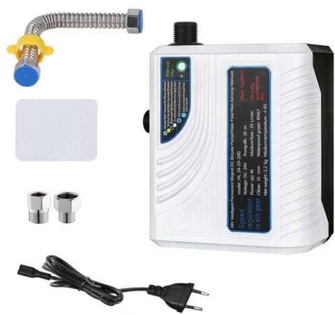 Bomba de refuerzo de presión de agua automática 280W Controlador sin escobillas DC 24V 43L/min para grifo ducha hogar cocina montada en pared