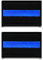 Dünne blaue Polizei-Patches mit Klettverschluss, bestickter Verschluss, USA-Blue-Line-Aufnäher für taktische Kleidung, Rucksack, Mütze, Weste, Jacke, Jeans, Polizeiunterstützung usw., 2 Packungen