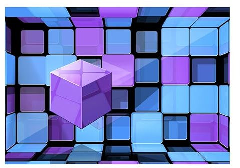 KunstLoft Tapete 'Rubiks Illusion' 200x140cm Fototapete modern