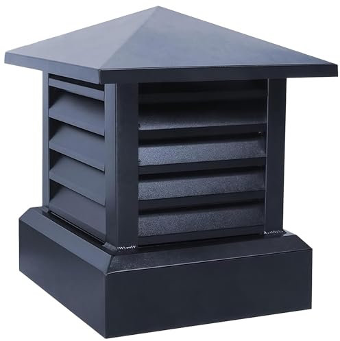 BESTXH A,50x50cm, Tapa De Chimenea, Tapa De Chimenea con Parte Superior CóNica, Cubierta De Chimenea para Techo Exterior, Tapa De Chimenea para Techo Cuadrado, Aumenta La Eficiencia