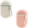 YoHyien 2 Stück Seifendose Reise Wasserdicht, Seifenbox Reise mit Abtropfgitter, Tragbare Seifenbehälter für Feste Seife, Klein Seifenschale mit Deckel für Outdoor, Camping (Weiß + Rosa)