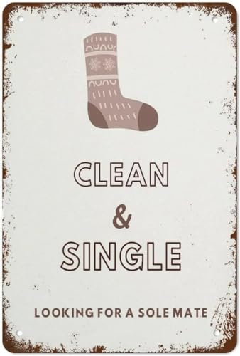 HLBSDM Blechschild „Lost Socks Missing“, Heimdekoration, Socken-Wäscheorganisation, Zimmer, Wäsche-Organizer, Büro, Kneipen, Metallschilder, Geschenke für Frauen und Männer, Plakette, Blechschild,