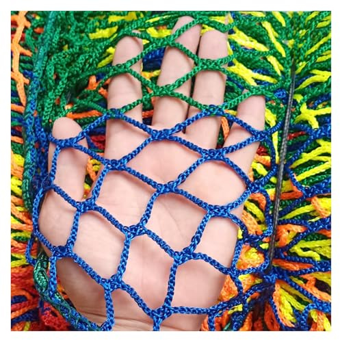 Rope Net, Nylon Material, Colorful, Suitable for Balconies, Windowsills, Stairs, Railings, and Protection(5x5m)