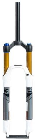 HWEVDHJ 26 27.5 29 Pollici MTB Forcella Ammortizzata Corsa 120mm XC/AM Forcella Ad Aria Tubo Dritto 1-1/8 Forcellas Anteriore per Bicicletta Freno A Disco QR 9 * 100mm(White,29inch)