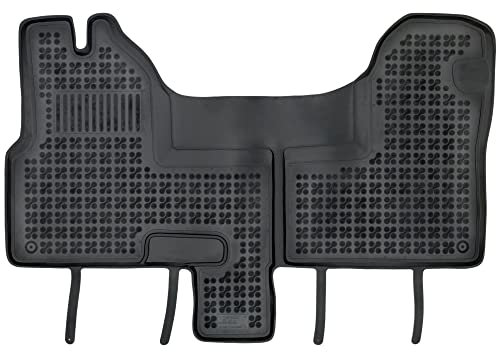 REZAW - PLAST Antirutschmatten Auto fußmatten passt für Iveco Daily IV 2006-2011 Kompletter Schutz für Ihr Auto bei Allen Wetterbedingungen mit perfekt passenden Anti rutsch gummimatten