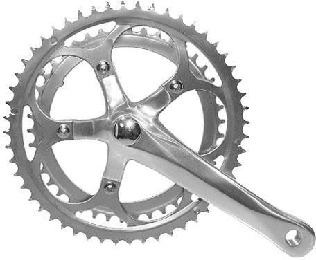 Ridewill Bike Kurbelgarnitur Compact 42/52d Heldenhaft Vintage 170 mm Silver (guarniture Straße)/Crankset Compact 42/52T Heldenhaft Vintage 170 mm Silver (Road cranksets)