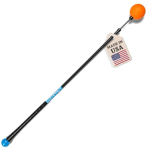 Orange Whip Ayuda Compacta del Entrenador De Swing De Golf para Mejorar El Ritmo, La Flexibilidad, El Equilibrio, El Tempo Y La Fuerza |Naranja|35,5 
