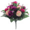 Kunstblumen-Strauß, Chrysanthemen, 41 cm, gemischt (Pink und Weinfarben)