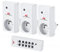 Maclean Funkschalt-Set Funksteckdose Set mit Fernbedienung Max. 3600W (MCE153 3x Funksteckdose + Fernbedienung)