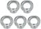 sourcingmap Lifting Eye Nut M12 Female Thread C15 Carbon Steel Round Shape for Rope Fitting Pack of 5
