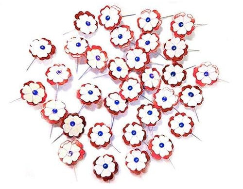 Cotillons d'Alsace CDA 100 cocardes Drapeaux Bleu Blanc Rouge sur épingle Tricolore France Coupe du Monde