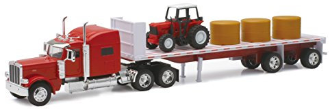 Camion de collection 1/32 Peterbilt 389 Avec Tracteur & Foin