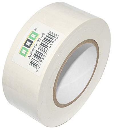 HKB ® 1 Rolle Panzerband Panzertape Klebeband Gewebeband Faser-Klebeband Gaffer-Tape Duct Tape, 50m X 50mm, weiss, Hersteller HKB, Artikel-Nr. 50199