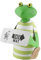 Exner GmbH 440s Zaunhocker Frosch 'This Way' mit grünem Ringelshirt, H. ca. 20 cm | EX-235095-G | 4260553562271