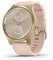 Garmin vívomove Style (42 mm), Stylish Hybrid Smartwatch with Health and Fitness functions, Real Watch Hands, Hidden Colour Touchscreen Display and up to 5 days battery life, Light Gold and Blush Pink