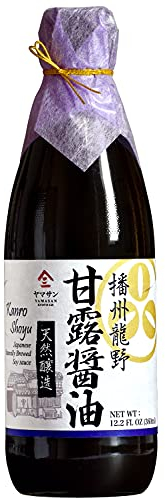 YAMASAN KYOTO UJI Soy Sauce -Double Brewed Vintage- 1000 Days Aged, Japanese Artisanal Handmade, Naturally Brewed, No Additives, Non-GMO, Made in Japan(360ml)