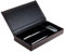 DELMON VARONE - Personalisierbarer Ablagekasten mit Deckel Premium Leder Cambridge braun - Schreibtisch-Schale für Kugelschreiber, Füller & Schreibutensilien - Schreibgeräteetui Box mit 3 Fächer