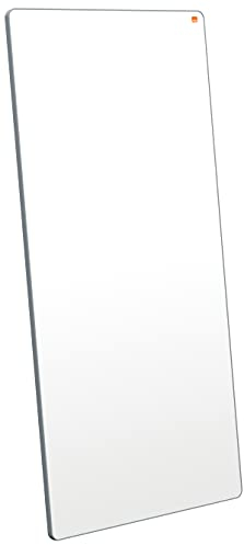 Nobo Abnehmbares & Tragbares Magnetisches Whiteboard, Stahl, 900 x 1800 mm, Grauer Rahmen, Doppelseitig, Leicht, Move & Meet System, Weiß, 1915563