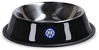 Ciotola grande cane/gatto, Inter, Prodotto Ufficiale, 26cm (dia), Nera