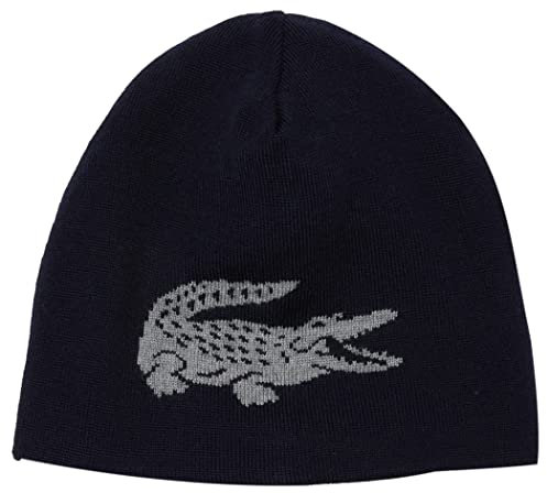 Lacoste Unisex Rb0059 Beanie-Mtze, Marineblau/Achat China, Einheitsgröße