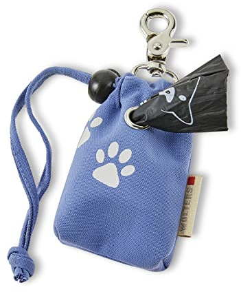 Wolters Poopy Bag Holder (Hundekotbeutel nicht dabei) 9 x 7,5 x 2,5 cm, Farbe:blau