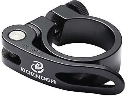 Bynccea Bike Seat Post Clamp Aluminium Alloy Bicycle Quick Release Seatpost Collar Tube Clip 31,8mm /34,9mm