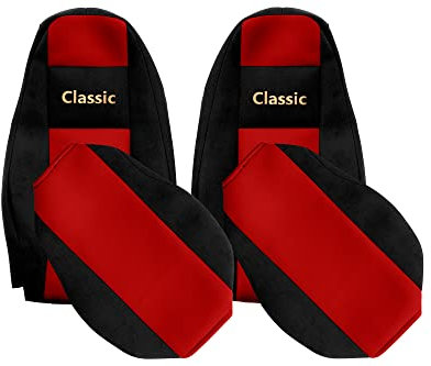 F-CORE Sitzbezüge LKW für Volvo FM 4 FH 4 01.13-12.19 ROT