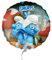Party Factory `Schlümpfe´ Folienballon, Ø45cm, bunt, Schlaubi und Jokey Schlumpf, Heliumballon the Smurfs zum Geburtstag