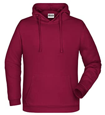 James & Nicholson Herren Basic Kapuzensweat - Klassischer Hoody mit Kängurutasche