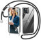 Nupcknn Handykette für iPhone 15 Hülle mit Band,Ultra Dünn Transparent Handyhülle (Abnehmbar Einstellbar) Necklace mit Kordel zum Umhängen Kameraschutz Handy Kette Stossfest Schutzhülle(1.6M,Schwarz)