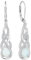FJ Opal Hängend Ohrringe 925 Sterling Silber Tropfen Hängend Ohrringe Schmuck Geschenke für Damen Frauen Mutter Freundin Mama