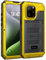 Beeasy for iPhone 15 Pro Case Waterproof Heavy Duty Tough Metal Armour Cover Shockproof Dustproof Built-in Screen Protector, Robust Full Body Military Protective Rugged Case for iPhone 15 Pro, Yellow