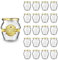 Espirito Rebelde 20 Pots de Yaourt en Verre avec Couvercles 212 ml - Pots de Yaourt, Petits Pots de Conservation pour Bébé, Verres à Dessert avec Couvercle