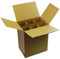Caja para Botellas de Vino – Pack de 10 Cajas con Separadores para 6 Botellas – Embalaje Seguro y Cartón Resistente (25,5 x 18 x 30,5 cm)
