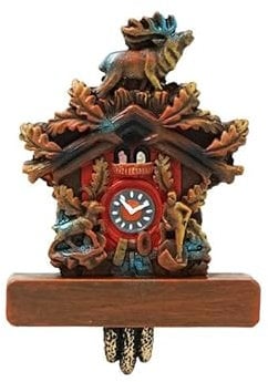 Euro Souvenirs Kuckucksuhr Kühlschrankmagnet, 7,5 x 1 x 6,5 cm, Mehrfarbig, Poly