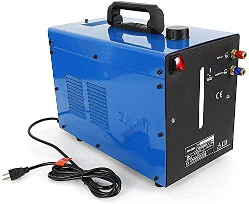 Wasserkühler Schweissgerät 370 W 10L Tank für TIG Wig MIG Plasmaschneider Kühler Wasserkühlung Profi Kühlung Water Welder (Blau)