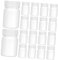 Healeved 20St Medizinflasche gießen Reagens Veranstalter mit Geldbeutel für Wasserflaschen Pop Pillendose travel pill box medikamenten box Pillenetui Tablet behälter Pillenhalter Sport Weiß
