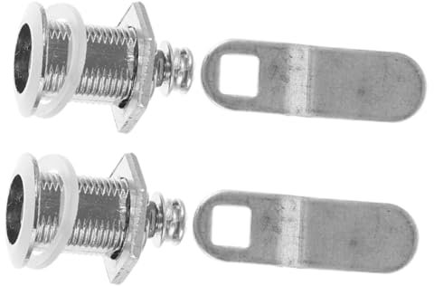 PAMINGONO 2sätze Dreiecks-schloss Aus Mülltonnen-verschluss Set Rostfrei Diebstahlschutz Einfach Zu Bedienen Für Außen Müllbehälter