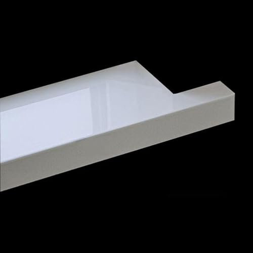 YIYHFKM Fensterbank PVC, Marmor,Weiß Fensterbrett,für den Innenbereich,Innenfensterbank,Innen, Wohnzimmer, Deko (L: 60 cm–120 cm)