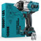 Cordless Impact Wrench 1/2 inch for Makita 18V Battery – Brushless High Torque Impact Driver Gun with 1000 Ft-lbs Torque, LED Work Light, Ergonomic Design for Heavy-Duty Performance(no battery)