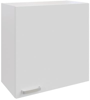 CULIMI Küchenoberschrank 60 x 60 x 31 cm Weiß Hochglanz – Hängeschrank Küche mit 2 Einlegeböden - Modulares Küchensystem