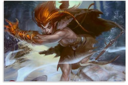 ZOZO HOUSE Chinese Werewolf Claw Art Poster Gemälde 08x12inch(20x30cm)