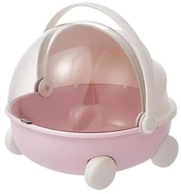 Rtauhife Puppenwiege Zur Aufbewahrung - Perfekt Zur Präsentation Von Puppen und Aufbewahrung Von Spielzeug - Rosa