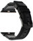 LPMPCZKZGF Canvas Nylon + Reloj de cuero genuino Compatible for iWatch Apple Watch 38mm 40mm 42mm 44mm Series 5 4 3 2 1 Banda Pulsera de correa de muñeca Watch strap(Black B,44mm)