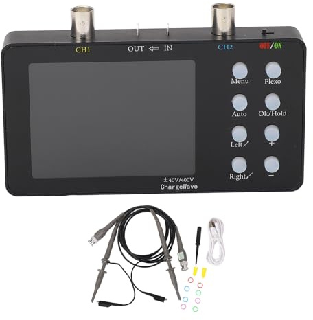 Osciloscopio digital 3.2in pantalla LCD 2 canal 50m tasa de muestreo de 10 msa ancho de banda usb kit de osciloscopio de mano 5V portátil para investigación electrónica