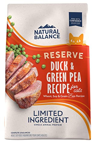 Natural Balance Limited Ingredient Cat Food, Duck & Green Pea, 10 lb