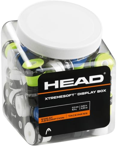 HEAD XTREMESOFT Display Box Overgrip, Unisex Adulto, Negro, Talla Única
