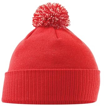 Beechfield Unisex B450 Snowstar Beanie Einheitsgröße rot