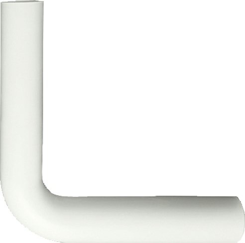 Spülrohrbogen 90° weiß, 230/230 mm