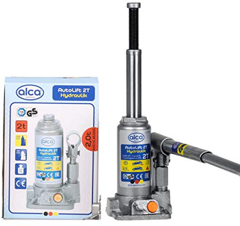 alca Hydraulic Lift Bottle Jack For Car 2 Tonne Heavy Duty Iron Steel 43100